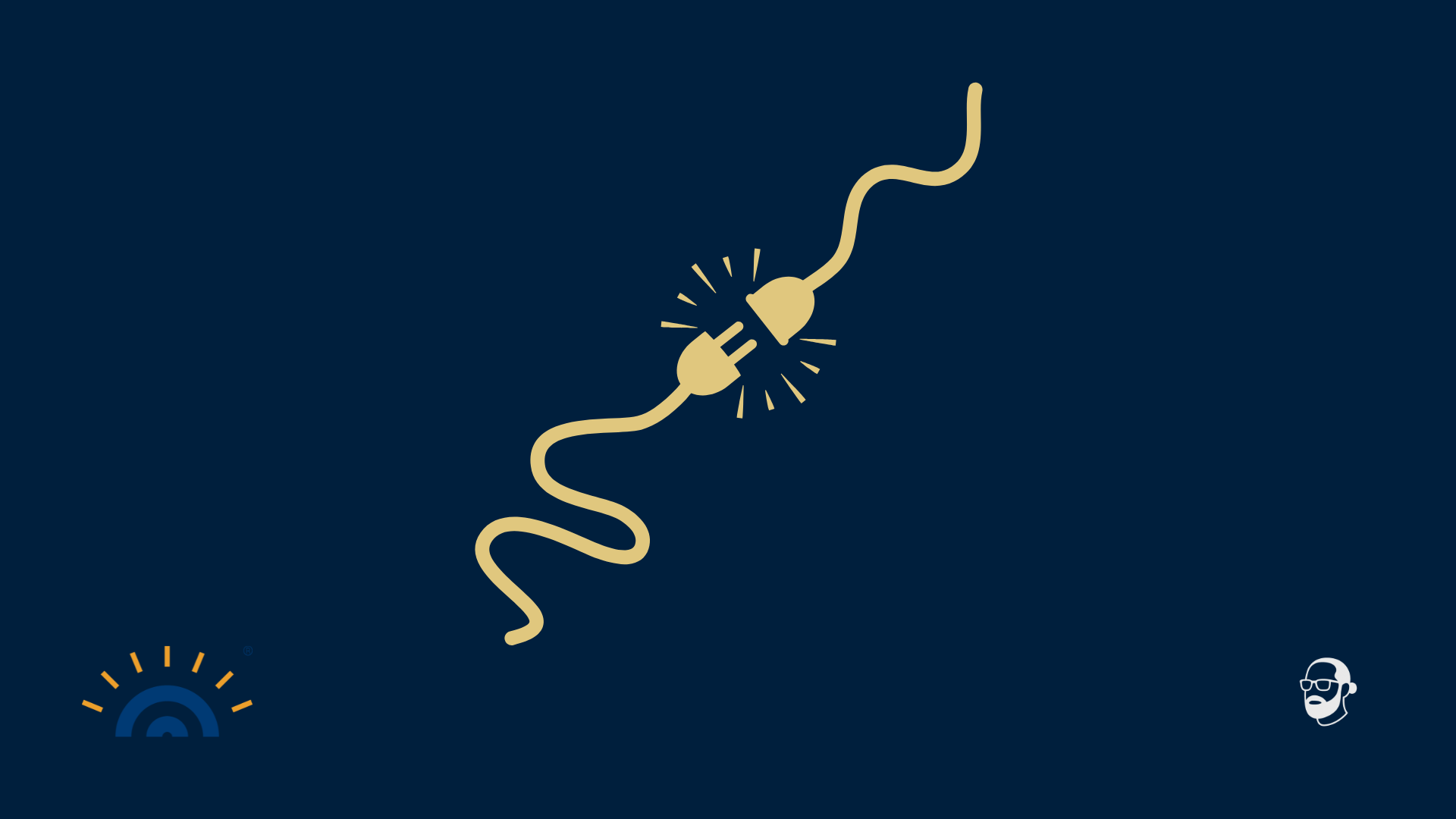 „Artikelbild „2026-06-22 Dunkelblaues Visual mit zwei goldenen Stromsteckern, die sich gerade verbinden. Kleine Lichtimpulse markieren den Kontaktpunkt. Symbol für Verbindung als Grundlage gelingender Kommunikation. Unten links das Augner-Seminare-Logo, unten rechts das Signet von Michael Augner.